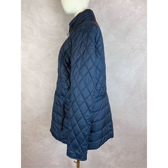 Barbour Jacket Womens 16 Charlotte Quilt Winter Tartan - Picture 5 of 6